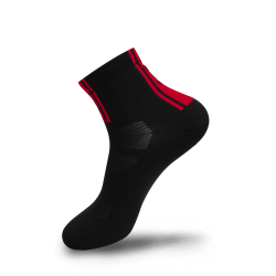 Sosete FLR Elite 9cm - Negru/Rosu 39-42