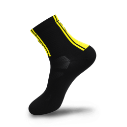 Sosete FLR Elite 14cm - Negru/Galben neon 39-42