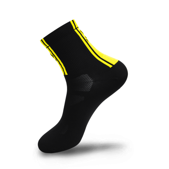 Sosete FLR Elite 14cm - Negru/Galben neon 43-47 Sosete FLR Elite 14cm - Negru/Galben neon 43-47