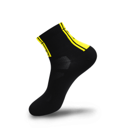 Sosete FLR Elite 9cm - Negru/Galben neon 39-42