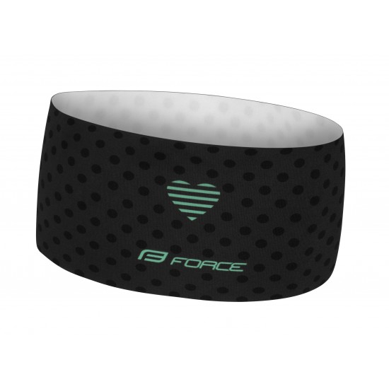 Bandana Force Points negru/turcoaz UNI