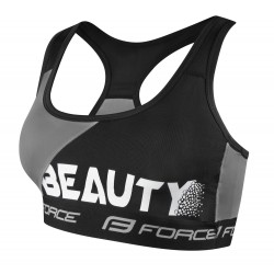 Bustiera sport Force Beauty negru/gri S Bustiera sport Force Beauty negru/gri S