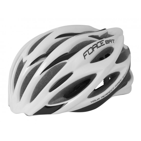Casca Force Bat alb/negru S-M (54-58 cm) Casca Force Bat alb/negru S-M (54-58 cm)