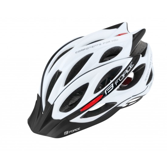 Casca Force Bull Alb/negru L/XL Casca Force Bull Alb/negru L-XL (58-61 cm)