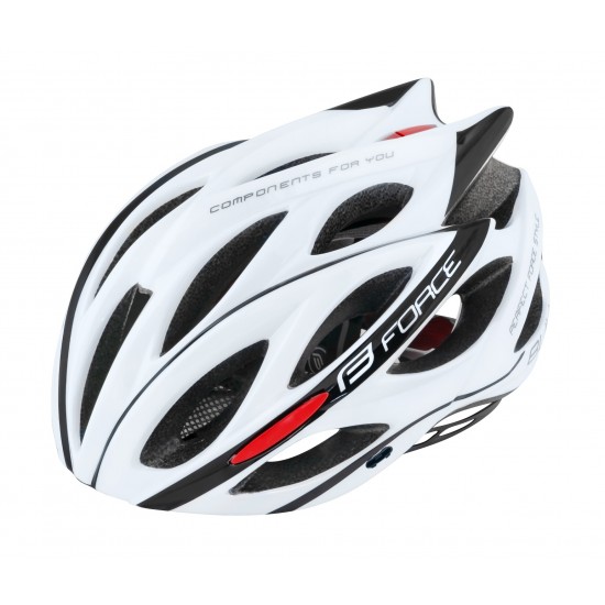 Casca Force Bull Alb/Negru S-M Casca Force Bull Alb/Negru S-M (54-58 cm)