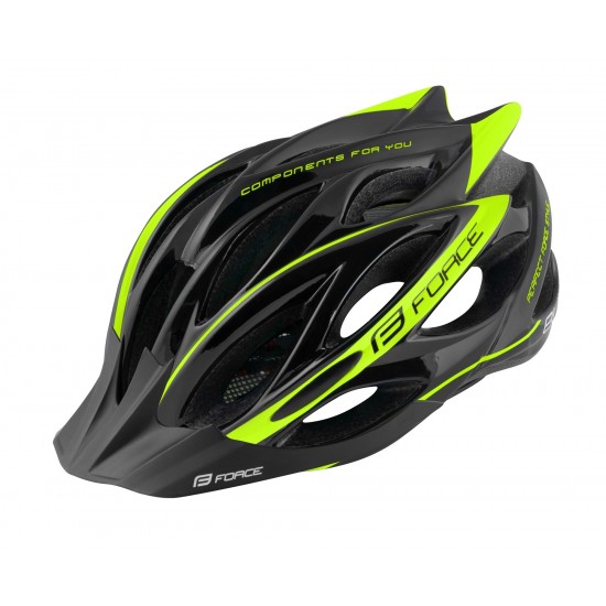 Casca Force Bull Negru/Fluo S/M Casca Force Bull Negru/Fluo S-M (54-58 cm)