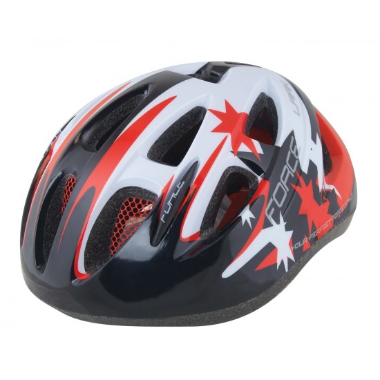 Casca Force Lark pentru copii negru/rosu/alb S Casca Force Lark pentru copii negru/rosu/alb S (48-54 cm)