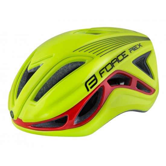 Casca Force Rex Fluo/Rosu L/XL Casca Force Rex Fluo/Rosu L-XL (58-61 cm)