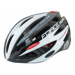 Casca FORCE ROAD junior negru/alb/gri XS -S (48-54 cm)