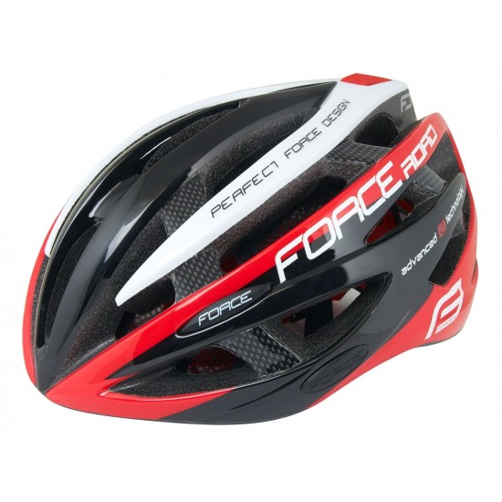 Casca Force Road Junior negru/rosu/alb XS-S (48-54 cm)