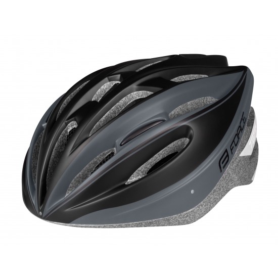 Casca Force Terry Negru/Gri S/M Casca Force Tery Negru/Gri S-M (54-58 cm)