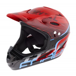 Casca Force Tiger Downhill Red/Black/Bleu L-XL (59-61 cm)