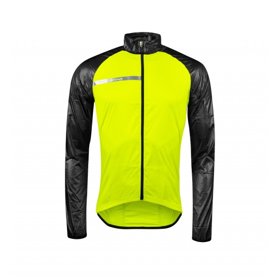 Jacheta Force Windpro KID windproof Fluo/Negru 128-140 Jacheta Force Windpro KID windproof Fluo/Negru 128-140