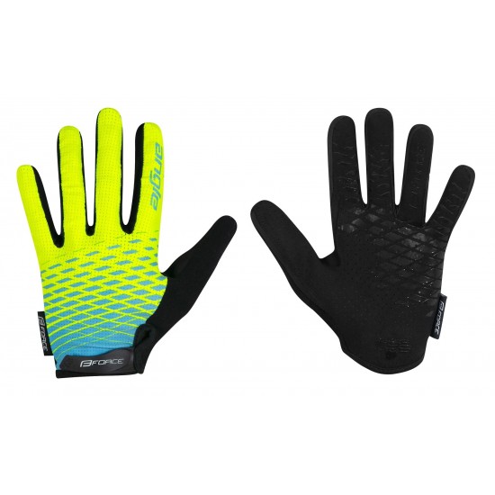 Manusi Force Force MTB Angle, fluo/albastru XS Manusi Force MTB Angle fluo/albastru XS