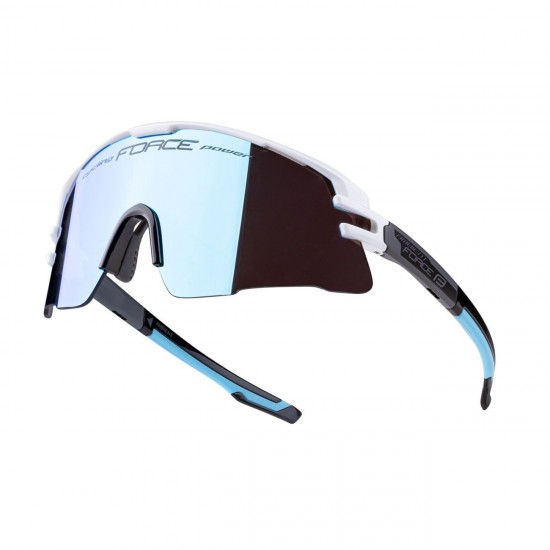 Ochelari Force Ambient, alb/gri/negru, lentila albastra Ochelari Force Ambient alb/gri/negru lentila albastra