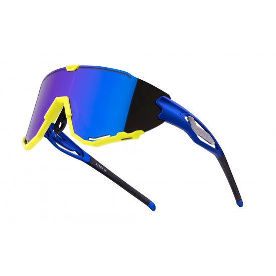 Ochelari Force Creed albastru/fluo, lentila revo albastra Ochelari Force Creed lentila revo albastra albastru/fluo