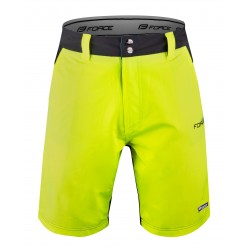 Pantaloni Force Blade MTB cu sub-pantaloni cu bazon Negru/Fluo XS Pantaloni Force Blade MTB cu sub-pantaloni cu bazon Negru/Fluo XS