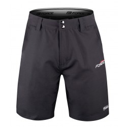 Pantaloni Force Blade MTB cu sub-pantaloni cu bazon Negru XL Pantaloni Force Blade MTB cu sub-pantaloni cu bazon Negru XL
