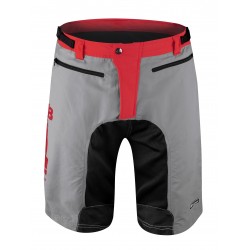 Pantaloni scurti Force MTB-11 bazon detasabil Gri/Rosu/Negru XXL Pantaloni scurti Force MTB-11 bazon detasabil Gri/Rosu/Negru XXL