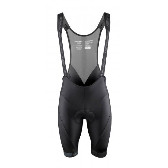 Pantaloni scurti cu bazon si bretele Force B51 Negru 3XL Pantaloni scurti cu bazon si bretele Force B51 Negru 3XL