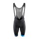 Pantaloni scurti cu bazon si bretele Force B51 negru/albastru S