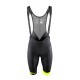 Pantaloni scurti cu bazon si bretele Force B51 Negru-Fluo L Pantaloni scurti cu bazon si bretele Force B51 negru/fluo L