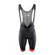 Pantaloni scurti cu bazon si bretele Force B51 Negru-Rosu XS Pantaloni scurti cu bazon si bretele Force B51 negru/rosu XS