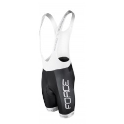 Pantaloni scurti cu bazon si bretele Force Team18 Negru/Alb 3XL Pantaloni scurti cu bazon si bretele Force Team18 Negru/Alb 3XL