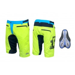 Pantaloni scurti Force MTB-11 bazon detasabil Galben Fluo/Bleu/Negru XXXL Pantaloni scurti Force MTB-11 bazon detasabil Galben Fluo/Bleu/Negru XXXL