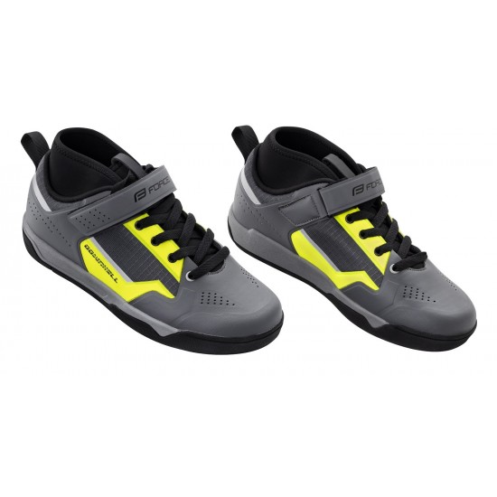 Pantofi Force Downhill, gri/fluo, 44 Pantofi Force Downhill gri/fluo 44
