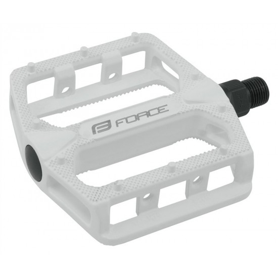 Pedale BMX Force Hot aluminiu albe