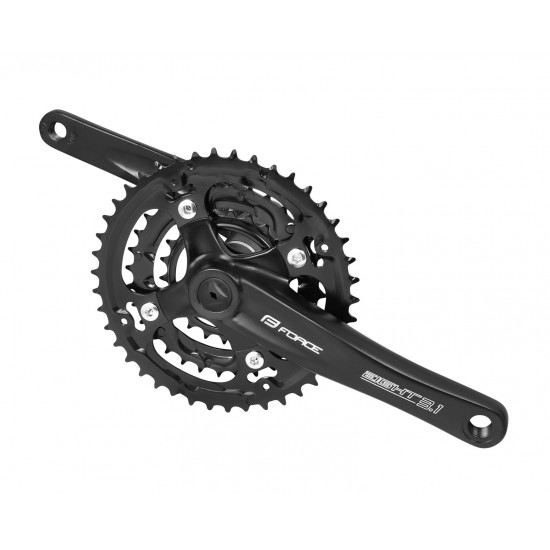 Pedalier Force Eight3.1 AL 42/32/22T 175 mm negru Pedalier Force Eight3.1 AL 42/32/22T 175 mm negru