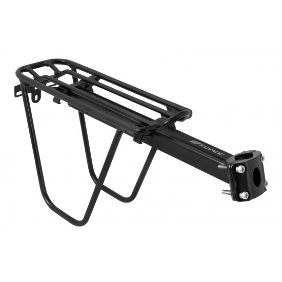 Portbagaj aluminiu Force 24-29 cu laterale si clema negru