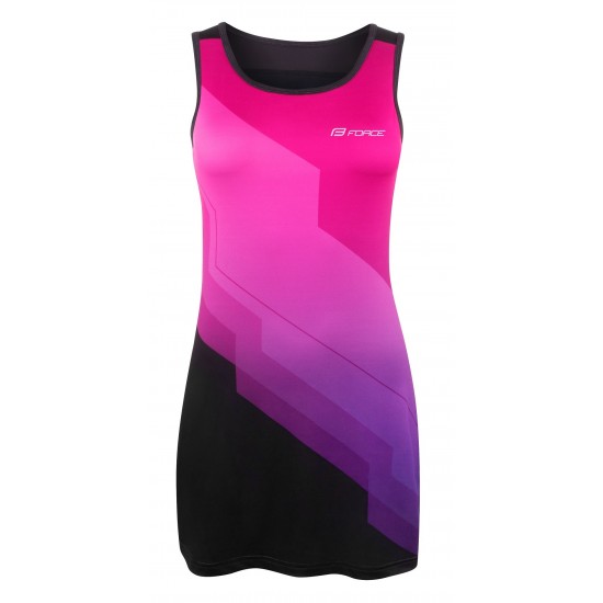 Rochie sport Force Abby roz/negru XS