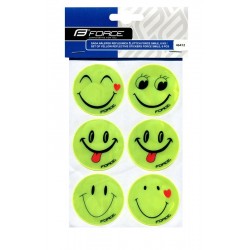Set autocolante reflectorizante Force Smile 6 bucati Set autocolante reflectorizante Force Smile 6 bucati