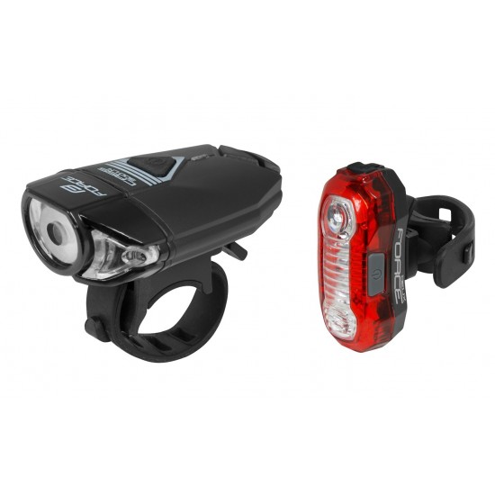 Set lumini Force Express USB fata+spate Set lumini Force Express USB fata+spate