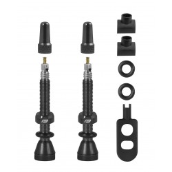 Set Valve Tubeless Force 2xFv 44mm Negre Set Valve Tubeless Force 2xFv 44mm Negre