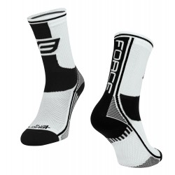 Sosete Force Long Plus alb/negru XS Sosete Force Long Plus alb/negru XS