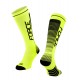 Sosete lungi Force Compress negru/fluo L-XL (42-47)