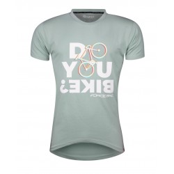 Tricou ciclism Force Bike gri/verde XS Tricou ciclism Force Bike gri/verde XS