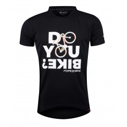 Tricou ciclism Force Bike Black XS