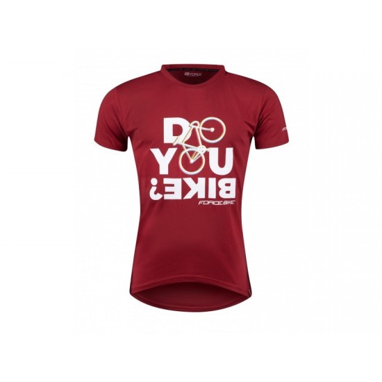 Tricou ciclism Force Bike, rosu, 3XL Tricou ciclism Force Bike rosu 3XL