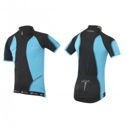Tricou ciclism Force Kid Star albastru/negru 154-164 cm