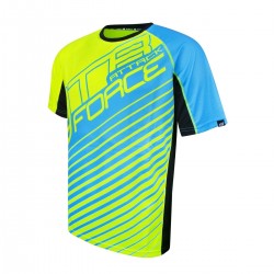 Tricou Force MTB Attack fluo/albastru S Tricou Force MTB Attack fluo/albastru S