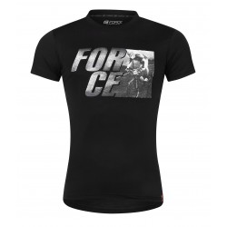 Tricou Force Spirit maneci scurte negru XL Tricou Force Spirit maneci scurte negru XL