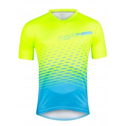 Tricou maneca scurta Force MTB Angle albastru/fluo 3XL Tricou maneca scurta Force MTB Angle albastru/fluo 3XL