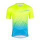 Tricou maneca scurta Force MTB Angle albastru/fluo XL