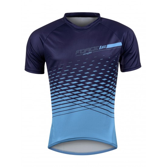Tricou maneca scurta Force MTB Angle albastru XXL