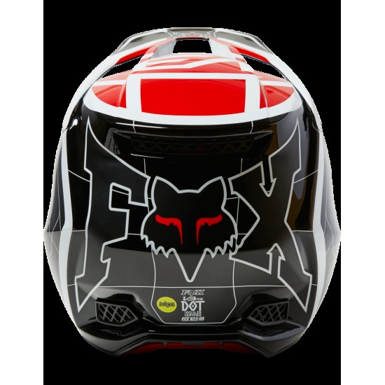 V3 RS CELZ HELMET, ECE [RD/BLK/WHT]: Mărime - M