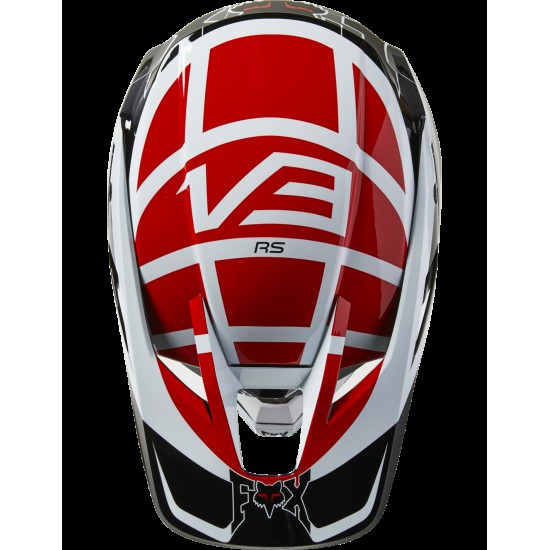 V3 RS CELZ HELMET, ECE [RD/BLK/WHT]: Mărime - M